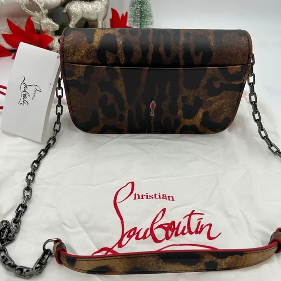 Women’s Christian Louboutin, Paloma Bengali, leather clutch/shoulder bag - Picture 1 of 14
